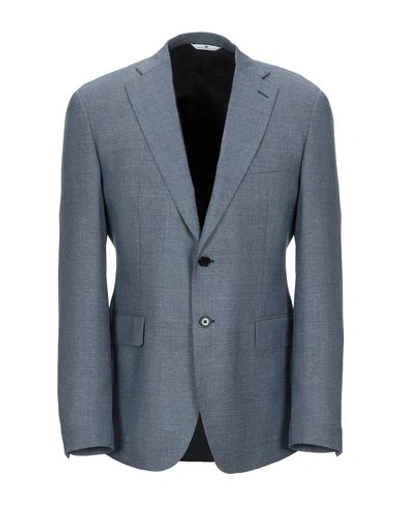 Shop Pierre Balmain Blazer In Pastel Blue