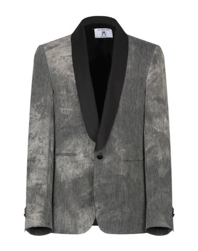 Shop All Apologies Blazer In Grey