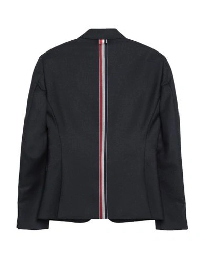 Thom Browne Blazer In Dark Blue