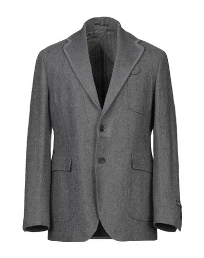 Shop Fendi Blazer In Grey