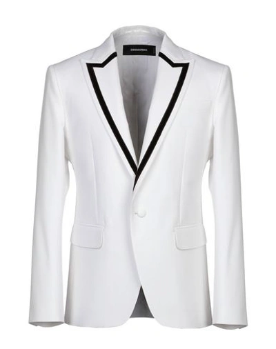 Shop Dsquared2 Suit Jackets In White