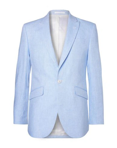 Shop Favourbrook Suit Jackets In Sky Blue