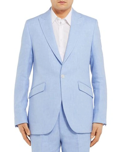 Shop Favourbrook Suit Jackets In Sky Blue