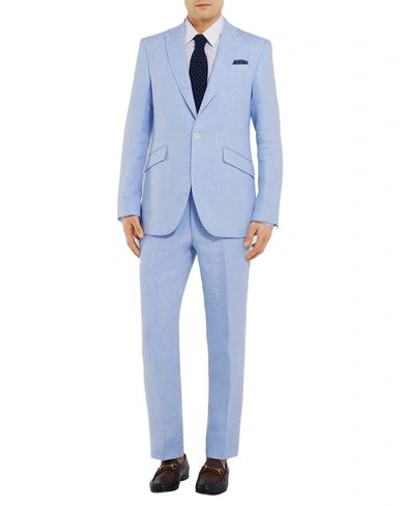 Shop Favourbrook Suit Jackets In Sky Blue