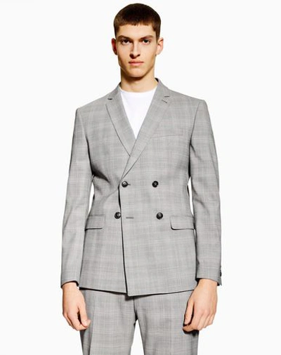 Shop Topman Suit Jackets In Light Grey