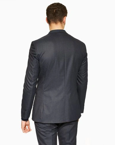 Shop Topman Suit Jackets In Dark Blue