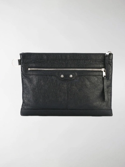 Shop Balenciaga Clip L Bag In Black