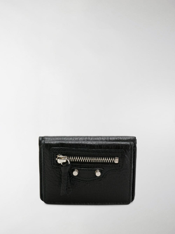 balenciaga mini wallet black