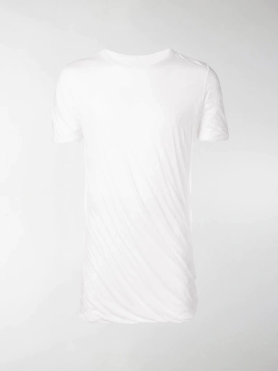 Shop Rick Owens Mid-length T-shirt In White
