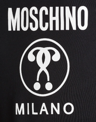 Shop Moschino Cotton Jogging With Double Question Mark Logo In Light Grey