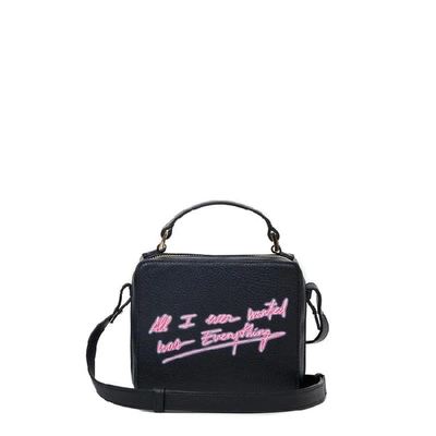 Shop Meli Melo Mini Art Bag | "all I Ever Wanted Is Everything"- Olivia Steele | Black