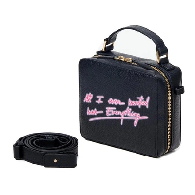 Shop Meli Melo Mini Art Bag | "all I Ever Wanted Is Everything"- Olivia Steele | Black