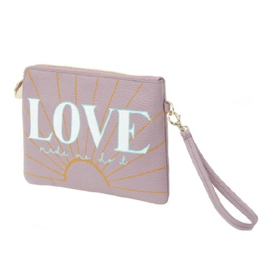 Shop Meli Melo Pouch | "love Made Me Do It" | Mauve