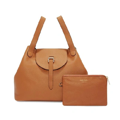 Shop Meli Melo Thela Tan Brown Leather Tote Bag For Women