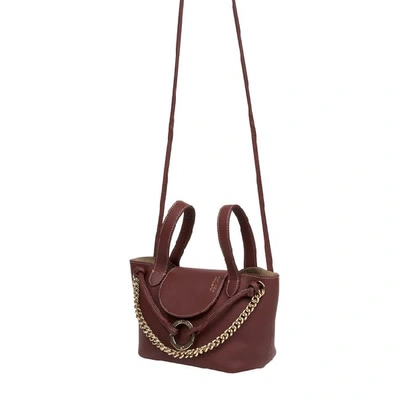 Shop Meli Melo Linked Thela Mini Argan Brown Cross Body Bag For Women