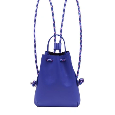 Shop Meli Melo Briony Mini Backpack Majorelle Blue Leather Bag For Women