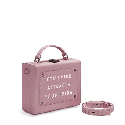 Shop Meli Melo Art Bag "your Vibe Attracts Your Tribe" Olivia Steele Cameo Pink Bag For Women