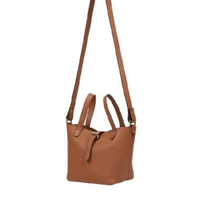 Shop Meli Melo Thela Mini Shopper Tan Brown Leather Cross Body Bag For Women
