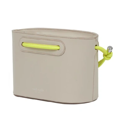 Shop Meli Melo Elsie Porcelain Solid White & Neon Yellow Leather Cross Body Bag For Women In Solid White & Yellow