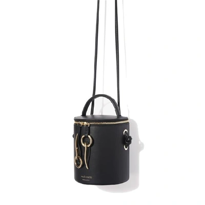 Shop Meli Melo Severine Liquorice Black Leather Bucket Bag For Women