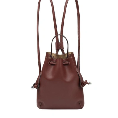 Shop Meli Melo Briony Mini Backpack Argan Brown Leather Bag For Women