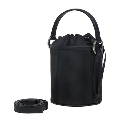 Shop Meli Melo Santina Bucket Bag Black With Black Netting For Women