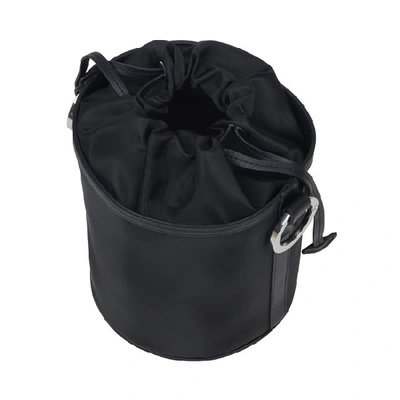 Shop Meli Melo Santina Bucket Bag Black With Black Netting For Women