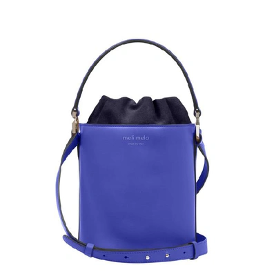 Shop Meli Melo Santina Mini Bucket Bag Majorelle Blue
