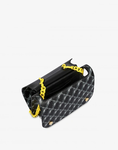 Shop Moschino Shoulder Bag Pixel Capsule In Black