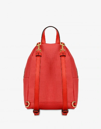 Shop Moschino Roman Teddy Bear Mini Backpack In Red