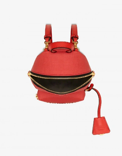 Shop Moschino Roman Teddy Bear Mini Backpack In Red