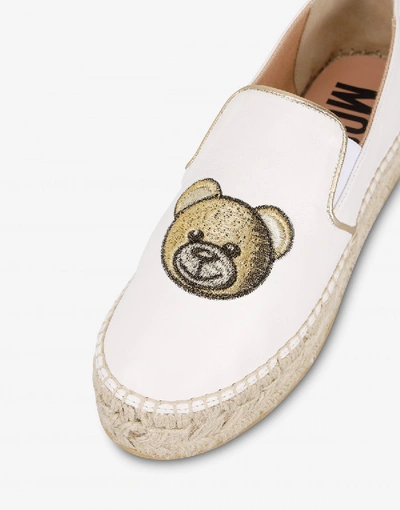 Shop Moschino Espadrilles With  Teddy Bear In Black