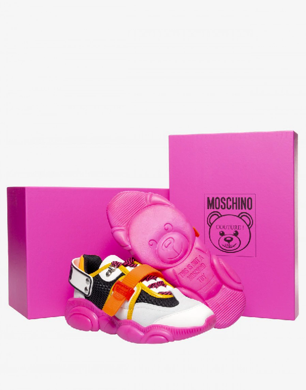 Moschino fluo teddy sneakers best sale