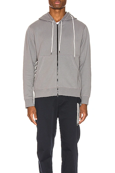 Shop Craig Green Laced Zip Up Hoodie In Grey