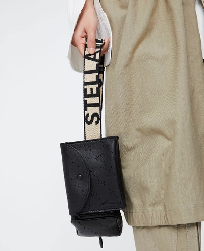 Shop Stella Mccartney Black Monogram Belt Bag