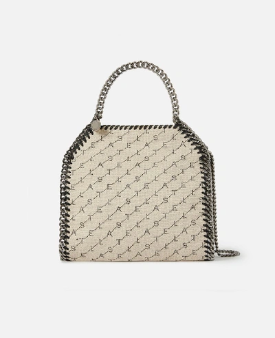 Shop Stella Mccartney Beige Falabella Mini Tote