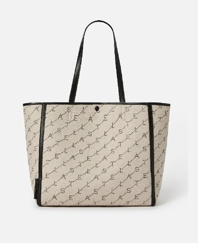 Shop Stella Mccartney Beige Monogram Tote