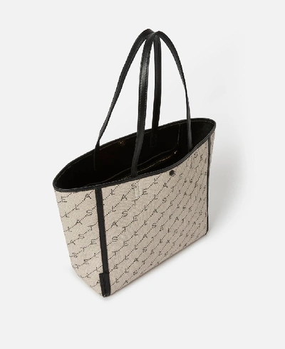 Shop Stella Mccartney Beige Monogram Tote