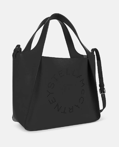 Shop Stella Mccartney Black Stella Logo Cross Body Bag