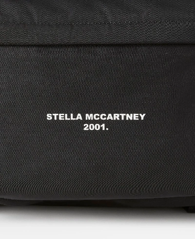 Shop Stella Mccartney Falabella Logo Go Backpack In Black