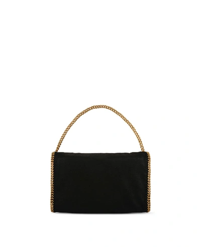 Shop Stella Mccartney Black Falabella Fold Over Tote