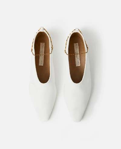 Shop Stella Mccartney White Ballet Flats