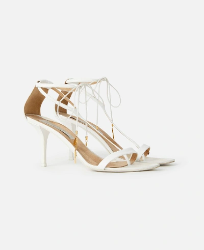 Shop Stella Mccartney White White Heeled Sandals