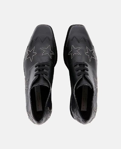 Shop Stella Mccartney Black Studded Elyse Shoes