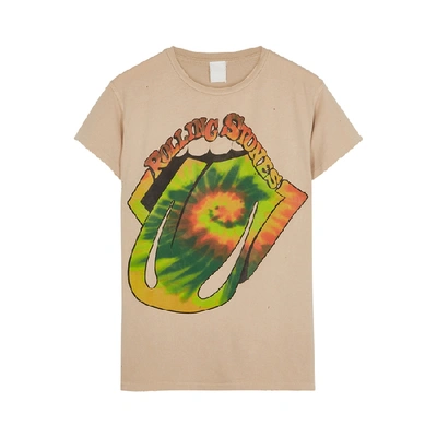 Shop Madeworn Rolling Stones Printed Cotton T-shirt In Multicoloured