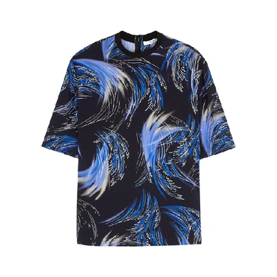 Shop Givenchy Printed Silk Crepe De Chine Top