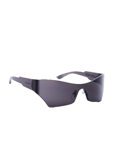 Shop Balenciaga Black Mono Cat Sunglasses