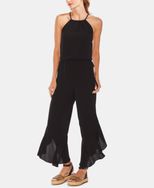 vince camuto cinched waist jumpsuit