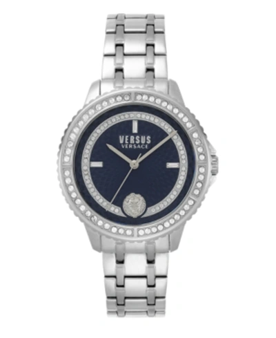 Shop Versus Versace Women's Montorgueil Stainless Steel Metal Bracelet 44mm Watch In Silver