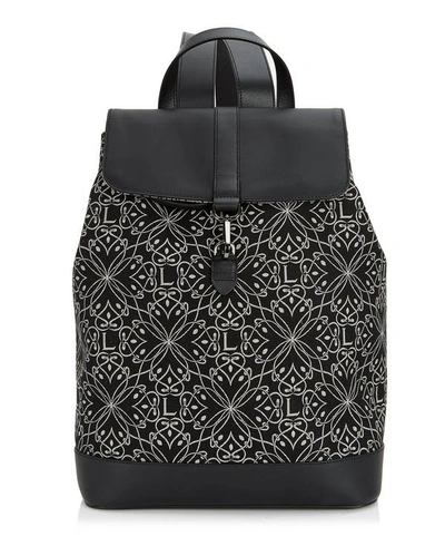 Shop Liberty London Harlequin Jacquard Backpack In Black
